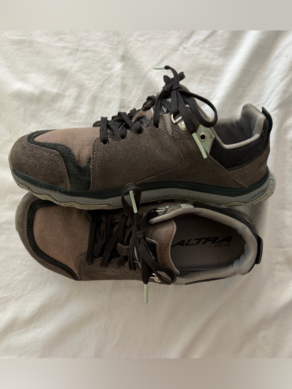 Altra LP Alpine Canvas Suede Lone Peak Athletic Hiking Shoes Womens Sz 8